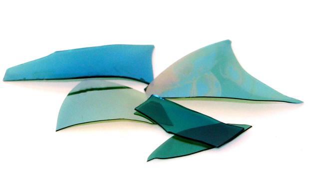 Silver Aqua Blue Transparent Reichenbach 096 Frit RW719