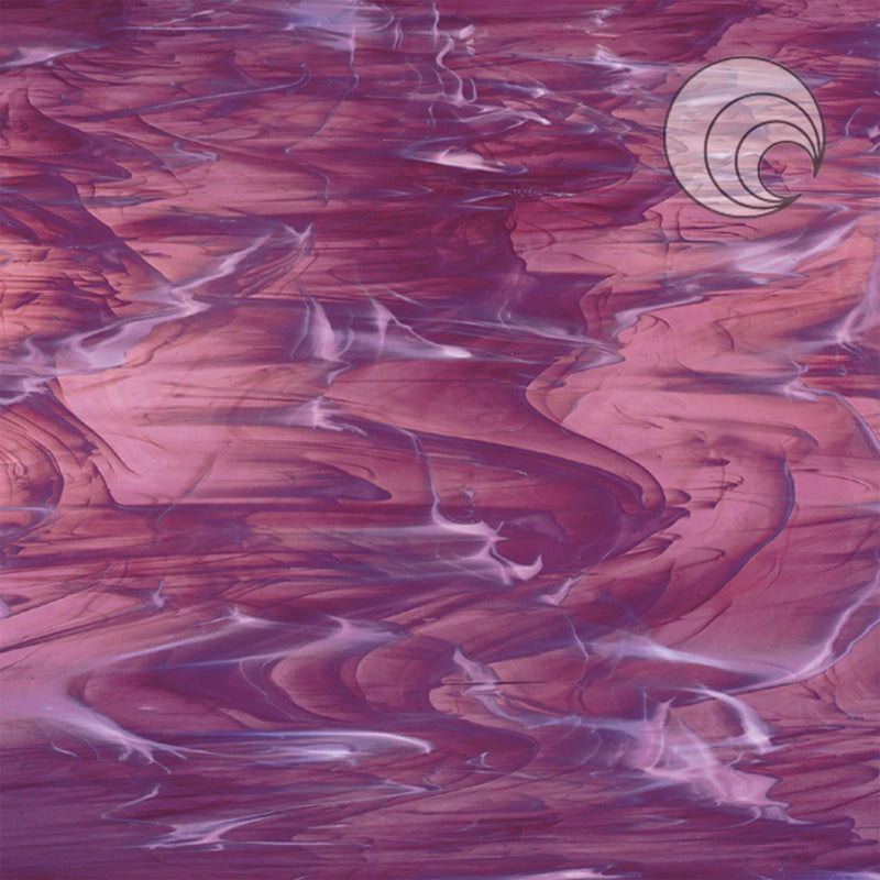 Light Purple and White Wispy Transparent Oceanside Sheet 349-2S-F