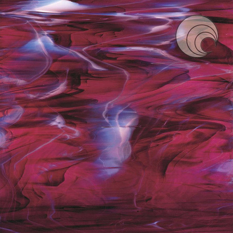 Dark Purple and White Wispy Transparent Oceanside Sheet 349-6S-F