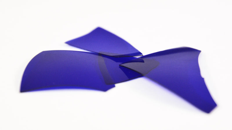 Dark Blue Lead Free Transparent Reichenbach 096 Frit RW038