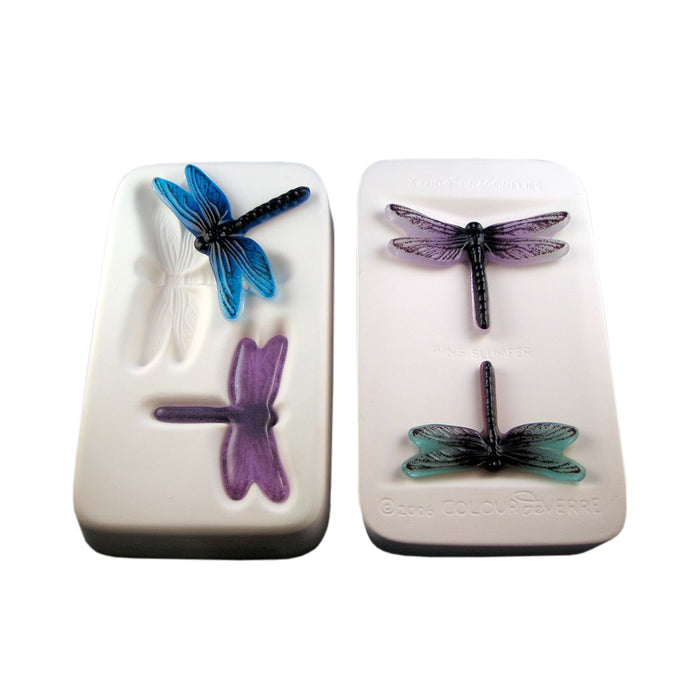 Small Dragonflies mold by  Colour de Verre