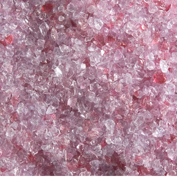 Gold Cranberry Pink Stone Transparent Effetre Frit 456