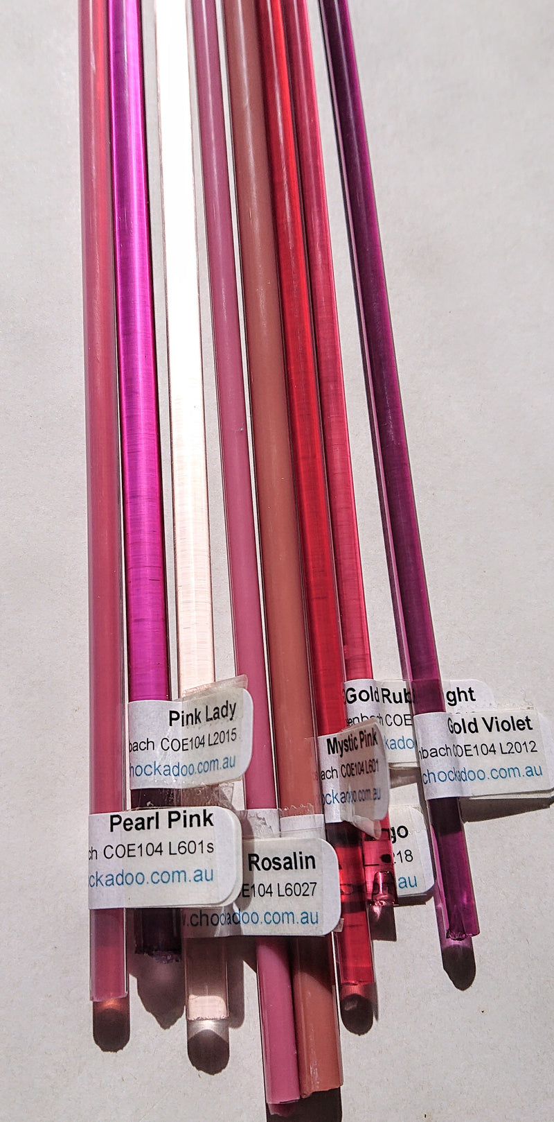 Pink Reichenbach Sampler Rods - chockadoo