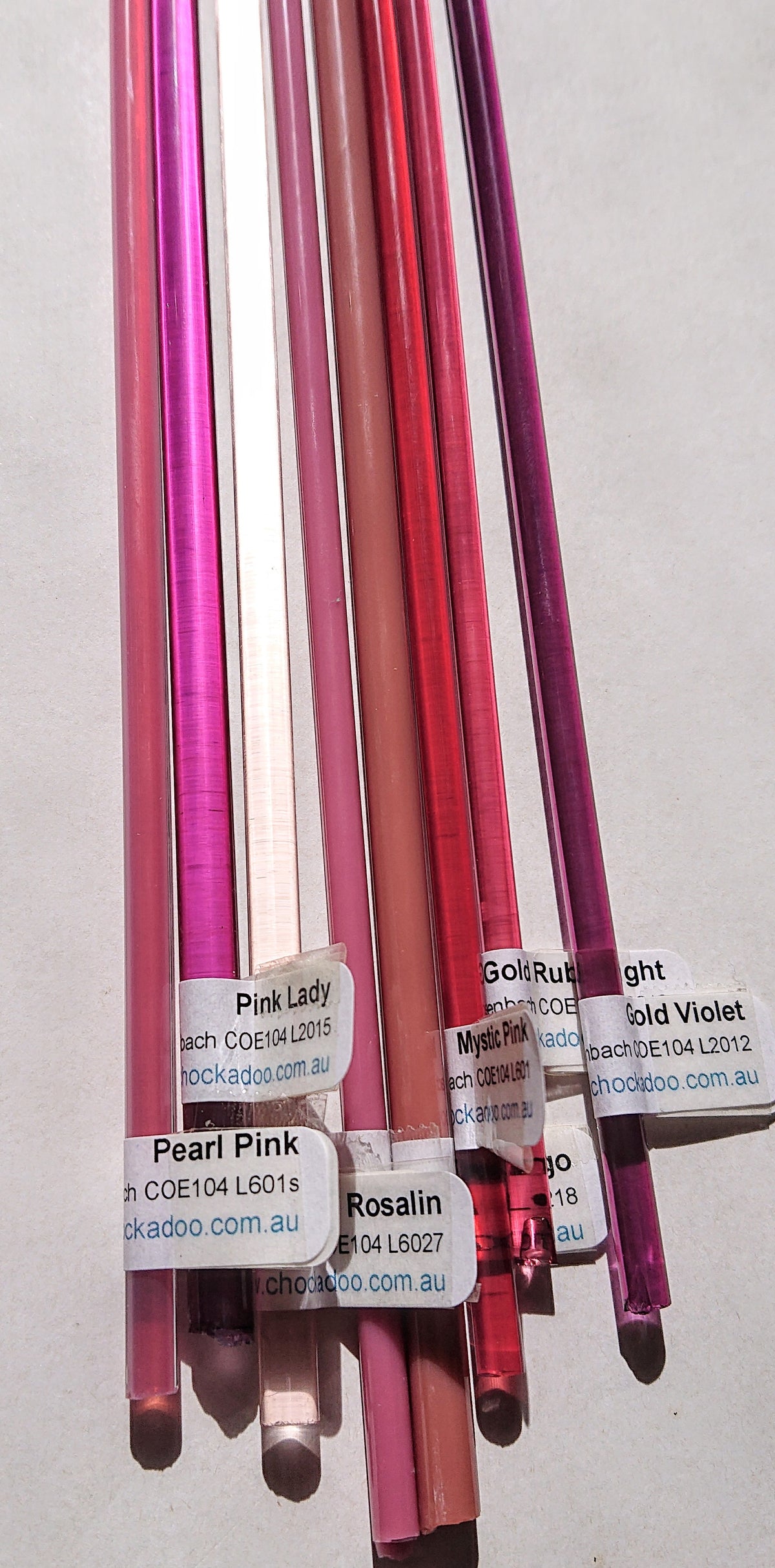 Pink Reichenbach Sampler Rods — chockadoo