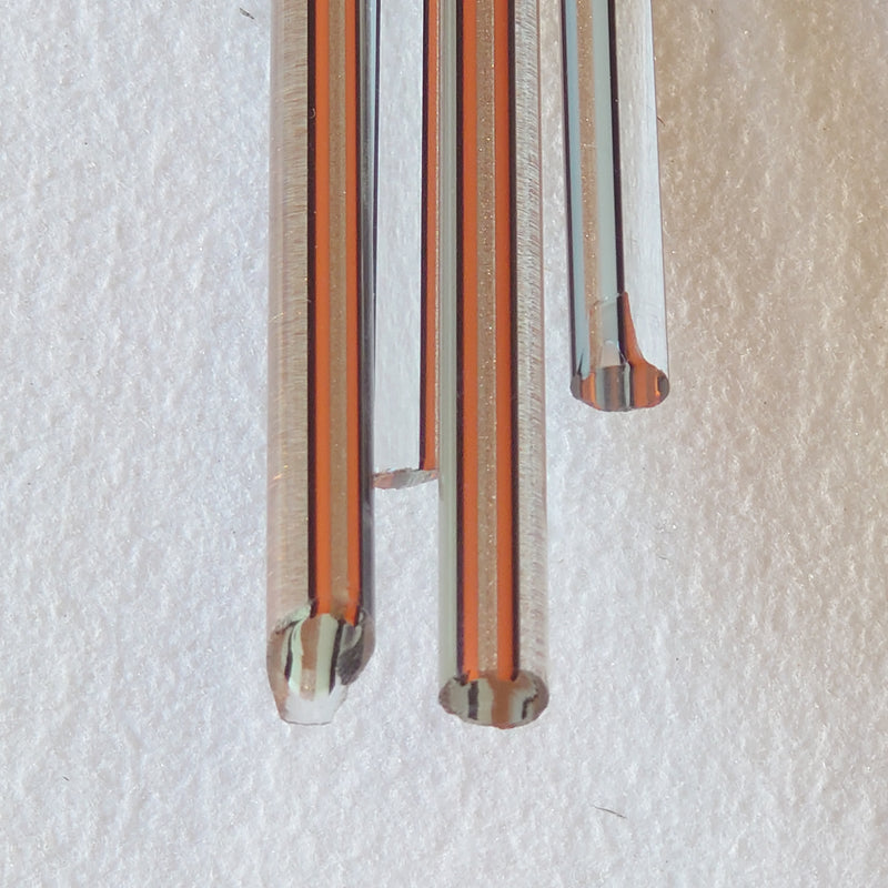 Aventurine Orange and Light Blue Lauscha Rod SNT110