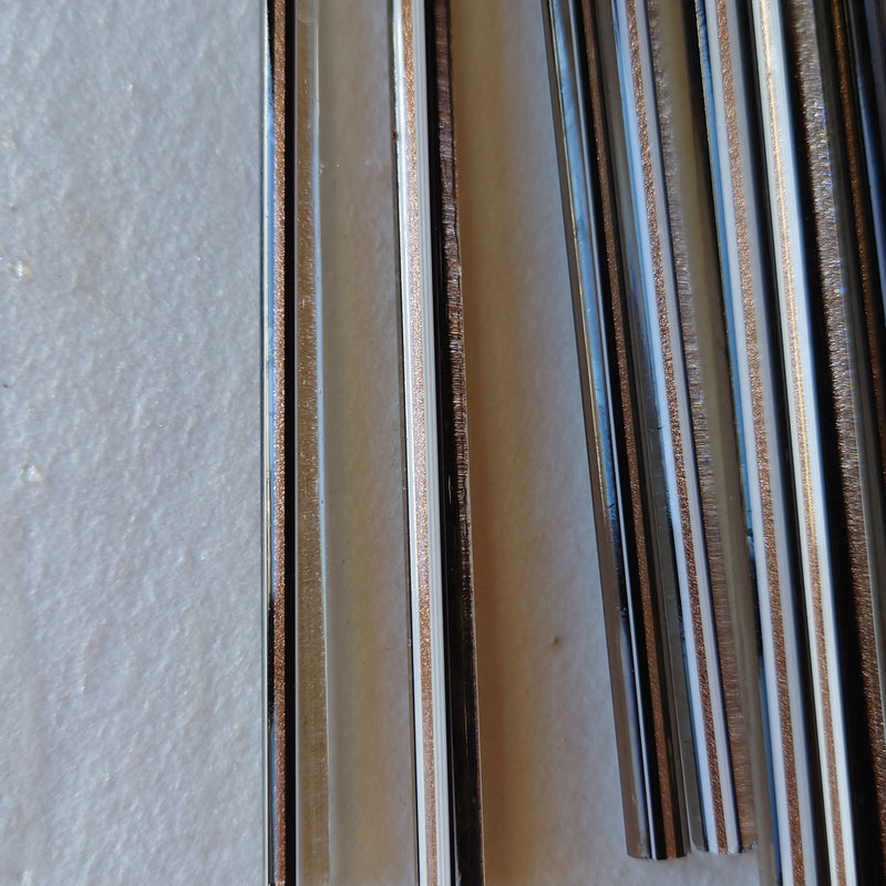 Aventurine Black and White Lauscha Rod SNT110