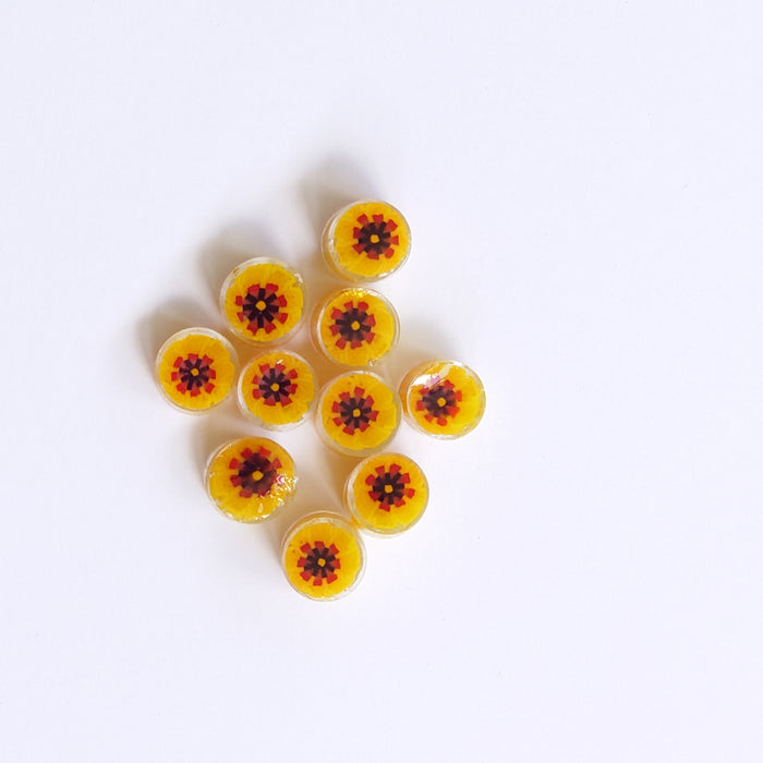 Marigold -  Large Flower Millefiori Murrine COE096