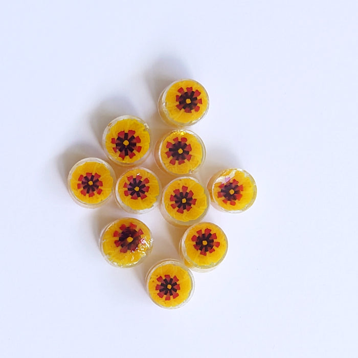 Marigold -  Large Flower Millefiori Murrine COE096