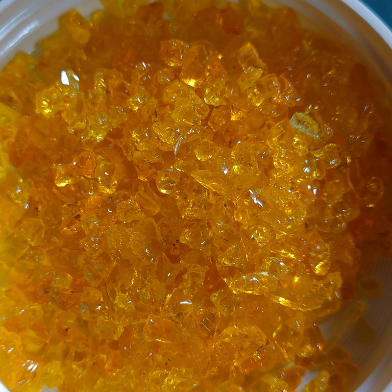 Delicate Old Gold Transparent Kugler Frit K219