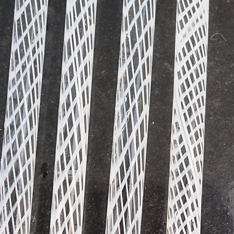 White Zanfirico Transparent Effetre Rod ZF00