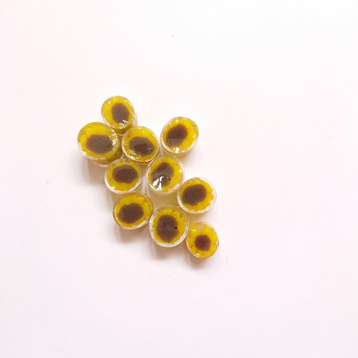 Sunflower -  Large Flower Millefiori Murrine COE096