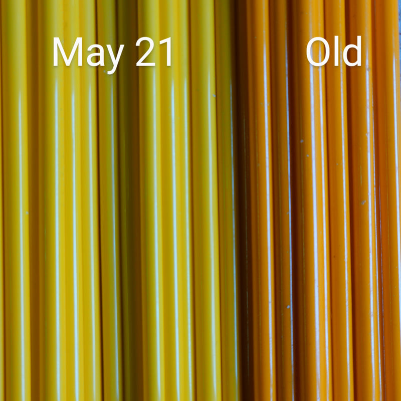 Dark Lemon Yellow Opaque Effetre Rod 412