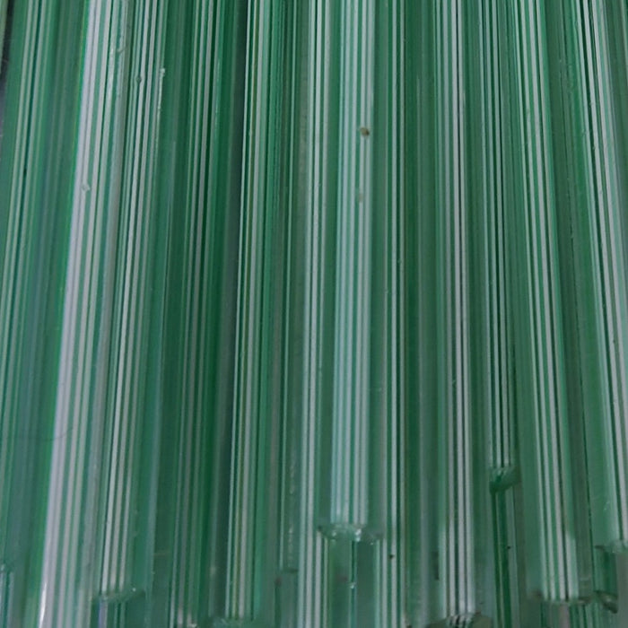Green and White Lauscha Millifiori cane