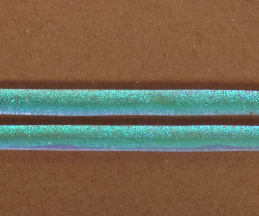 Pink/Teal Dichroic on Clear Effetre