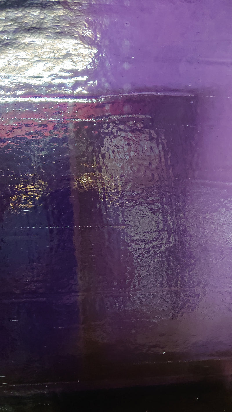 Dark Violet Wisteria Transparent Effetre Sheet 039
