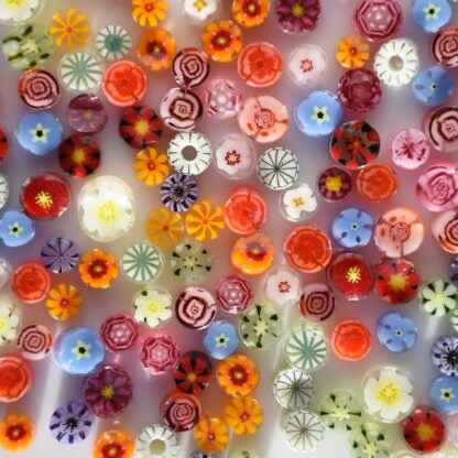 Large Flower mix Millefiori Murrine COE090
