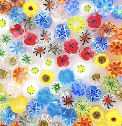 Large Flower mix Millefiori Murrine COE096