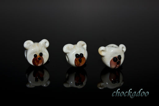 Trio of bear beads - chockadoo