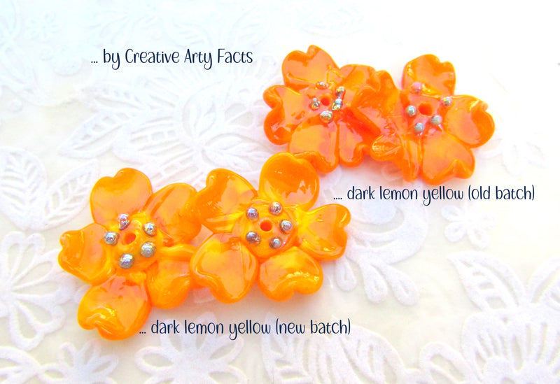 Dark Lemon Yellow Opaque Effetre Rod 412