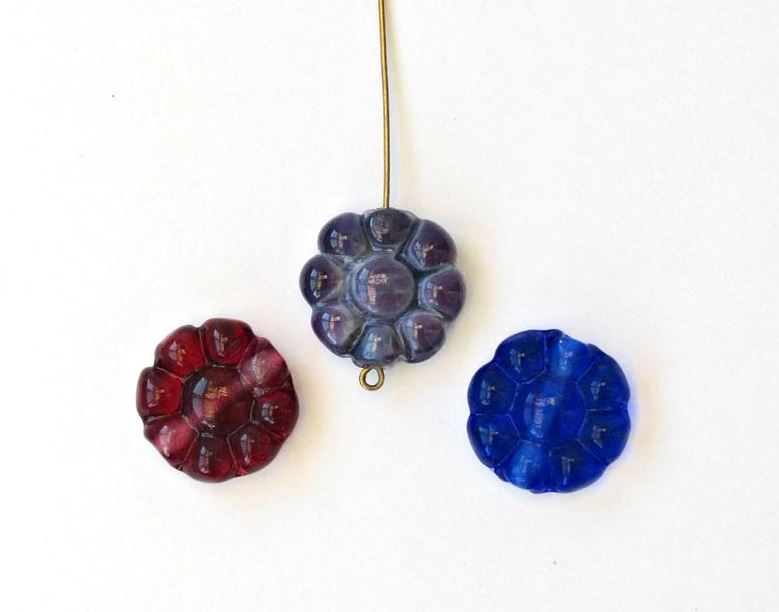 2 sided puff flower Brass Mashers