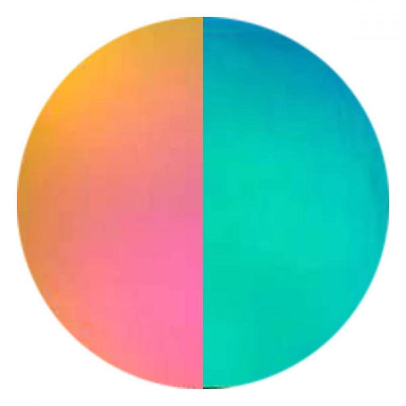 Pink/Teal Dichroic on Clear COE090