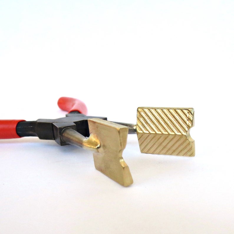 Delicate Ribbed Brass Mashers