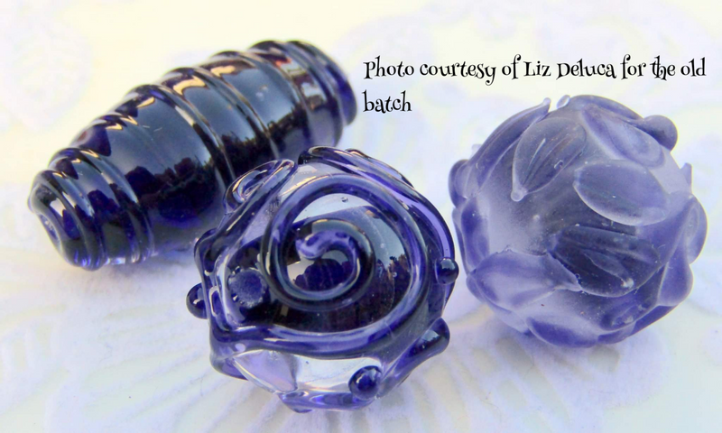 Ink Blue Transparent Effetre Rod 058