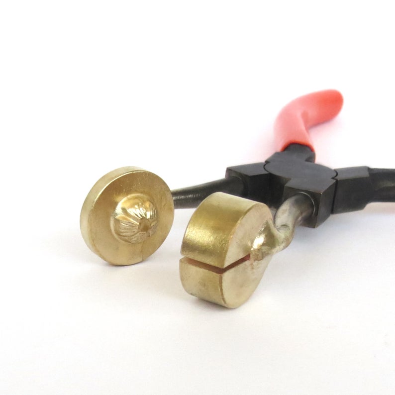 Small Flower Stud Brass Mashers