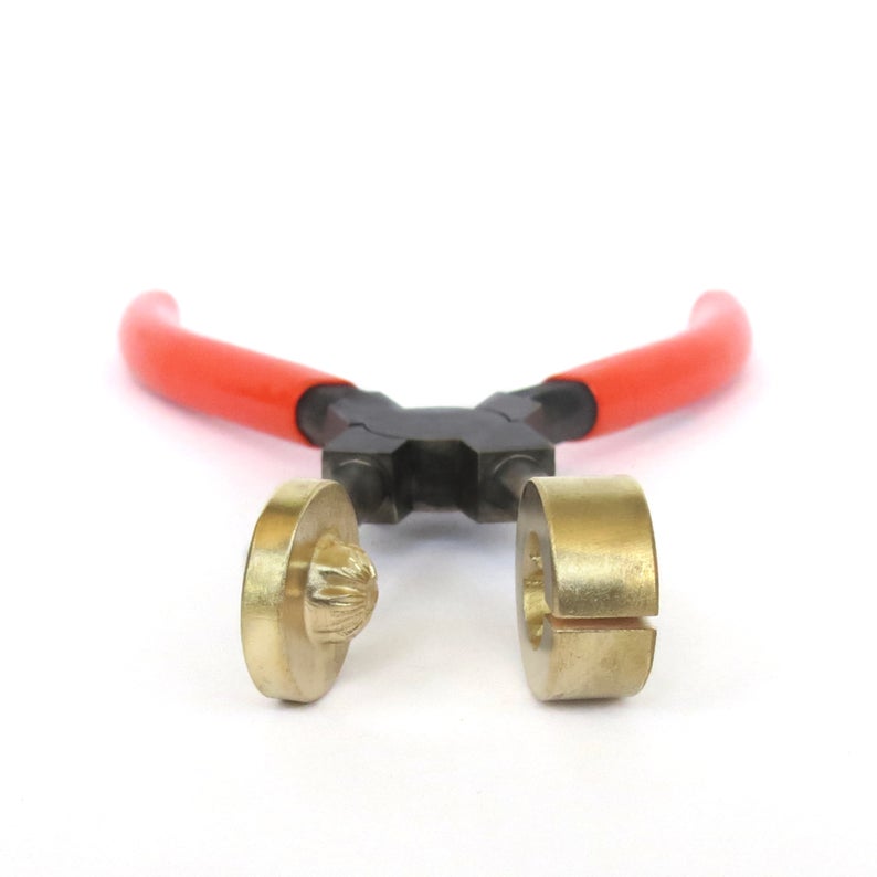 Small Flower Stud Brass Mashers