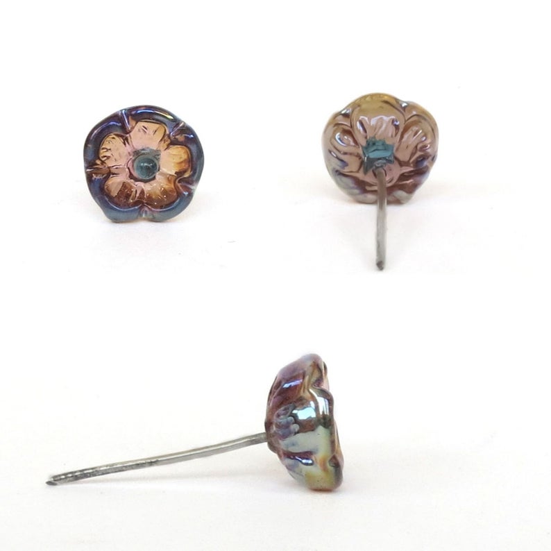 Small Flower Stud Brass Mashers