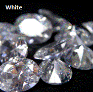 White Cubic Zirconia - chockadoo